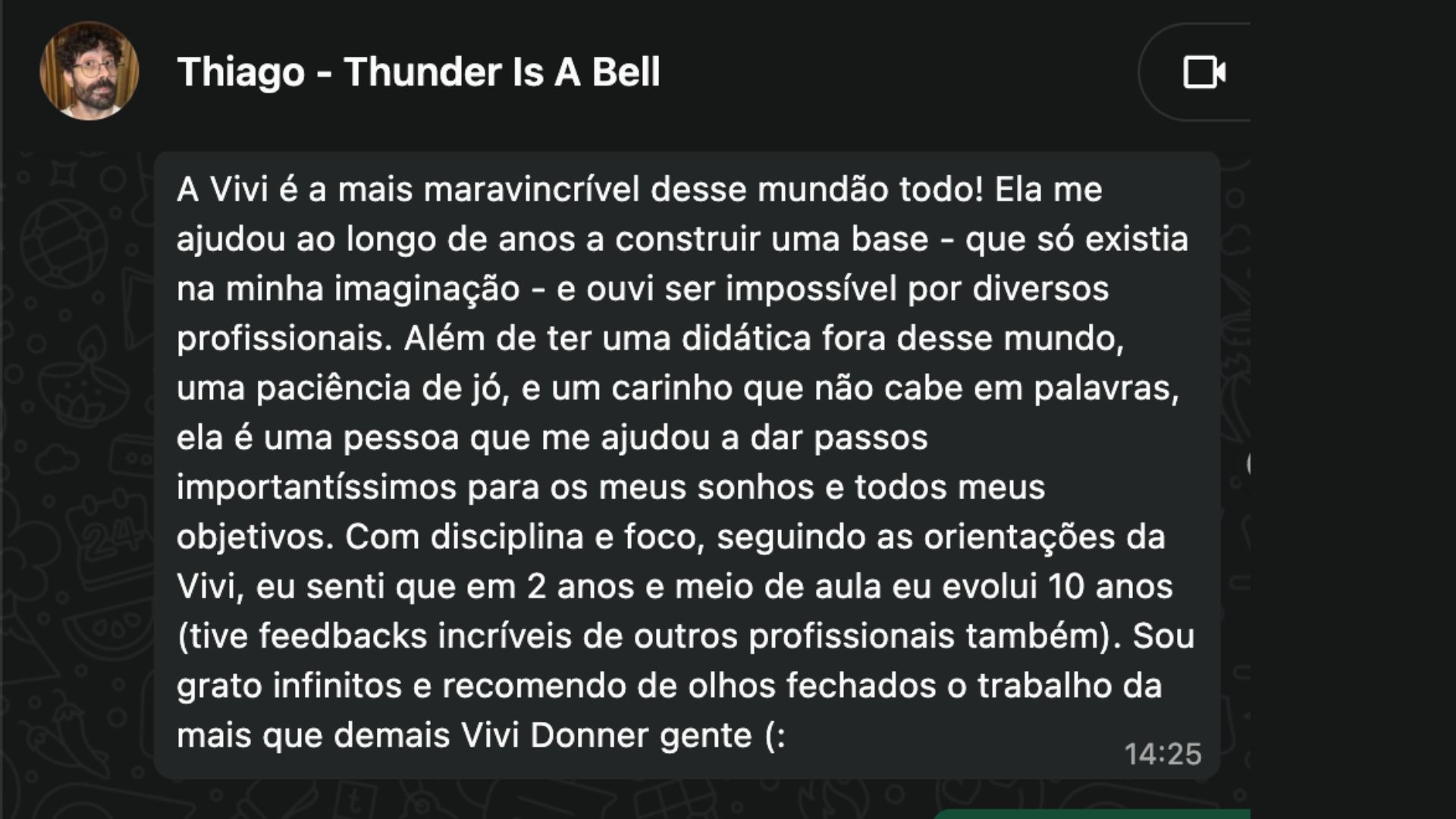 Thiago Vilela Depoimento